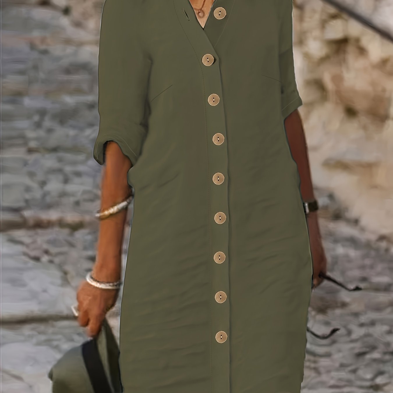 Isabella™ Button-Down Shirt Dress