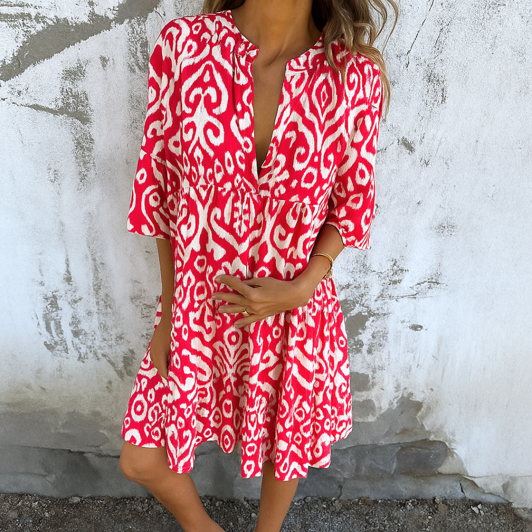 Margriet™ | Elegant dress with V-neck