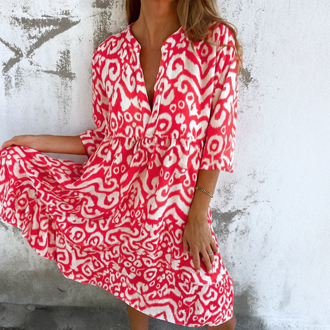 Margriet™ | Elegant dress with V-neck