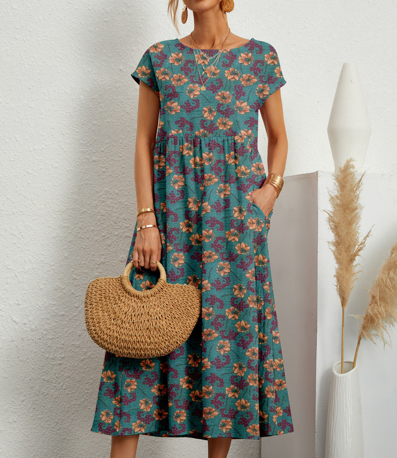 Isabella™ Floral Print Midi Dress