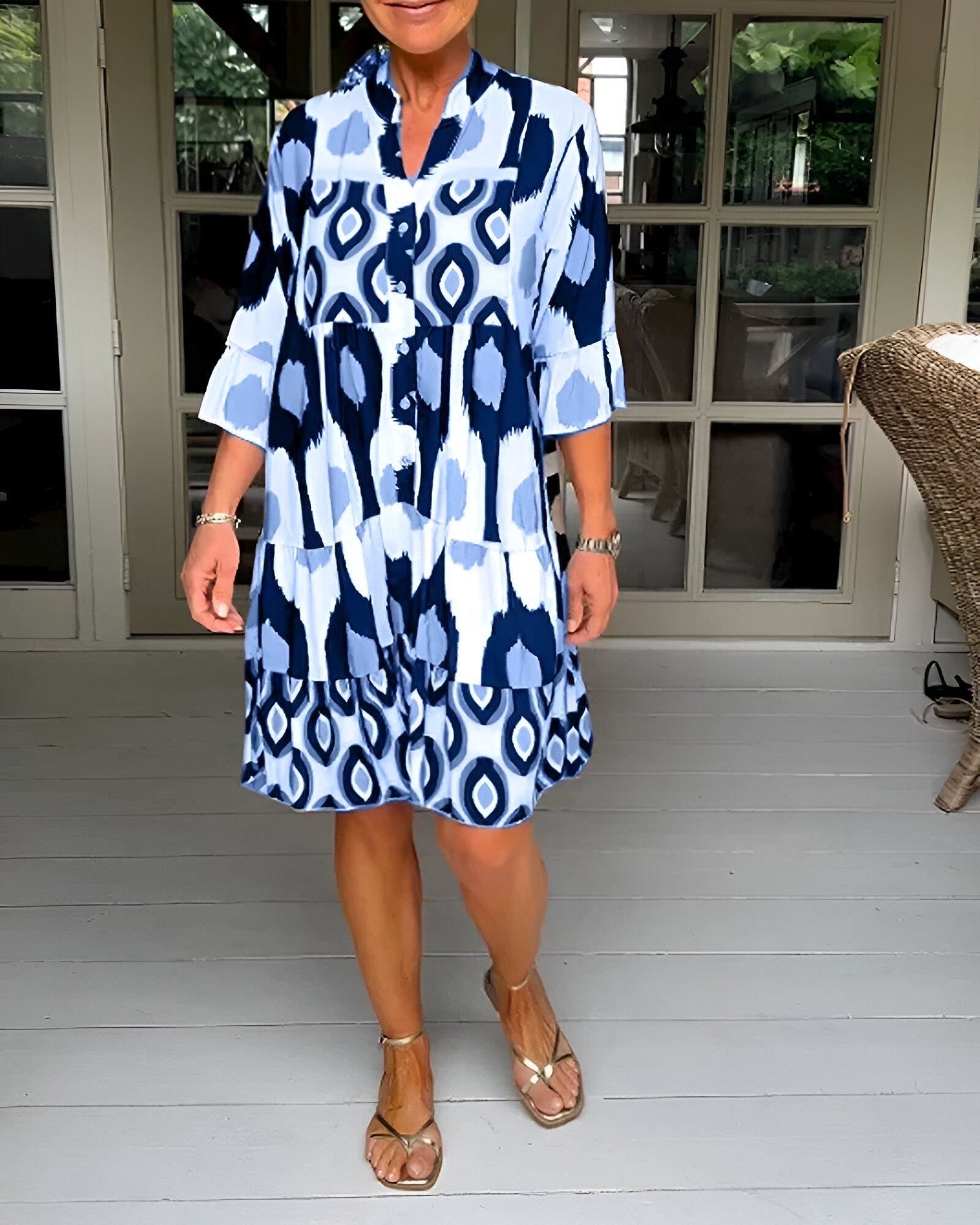 Mia | Midi Dress with Buttons