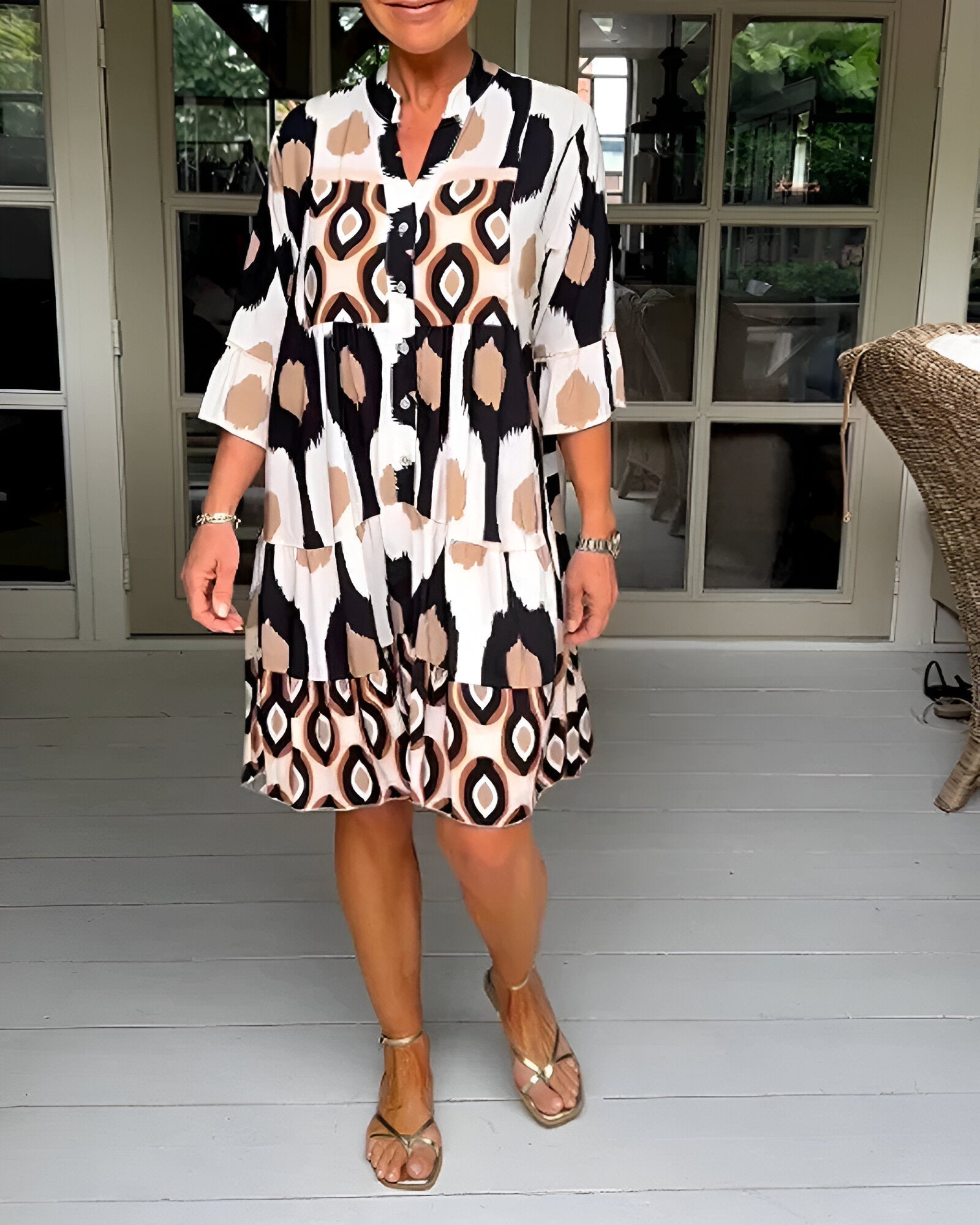 Mia | Midi Dress with Buttons