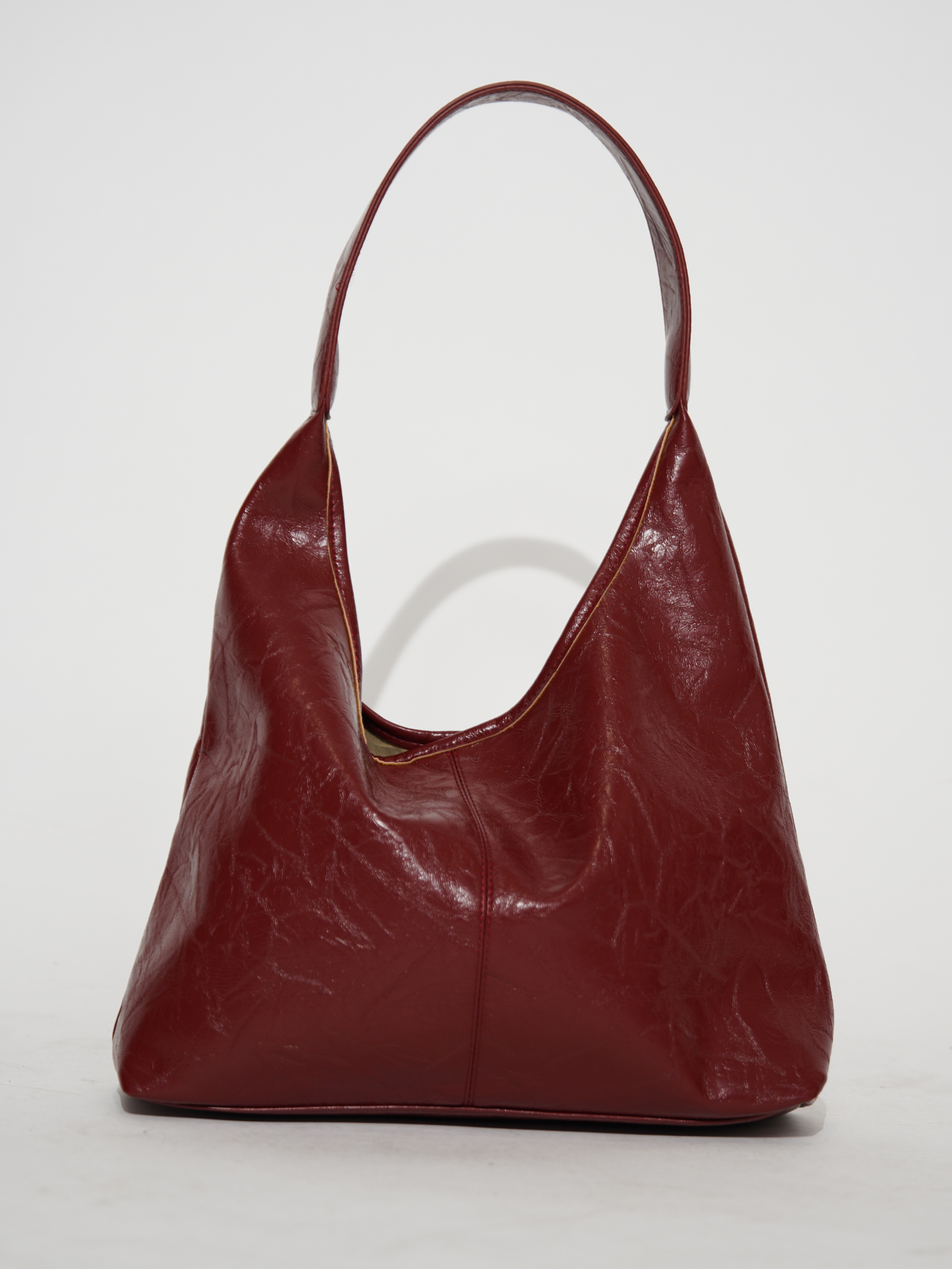 isabella™ Crimson Luxe Leather Satchel