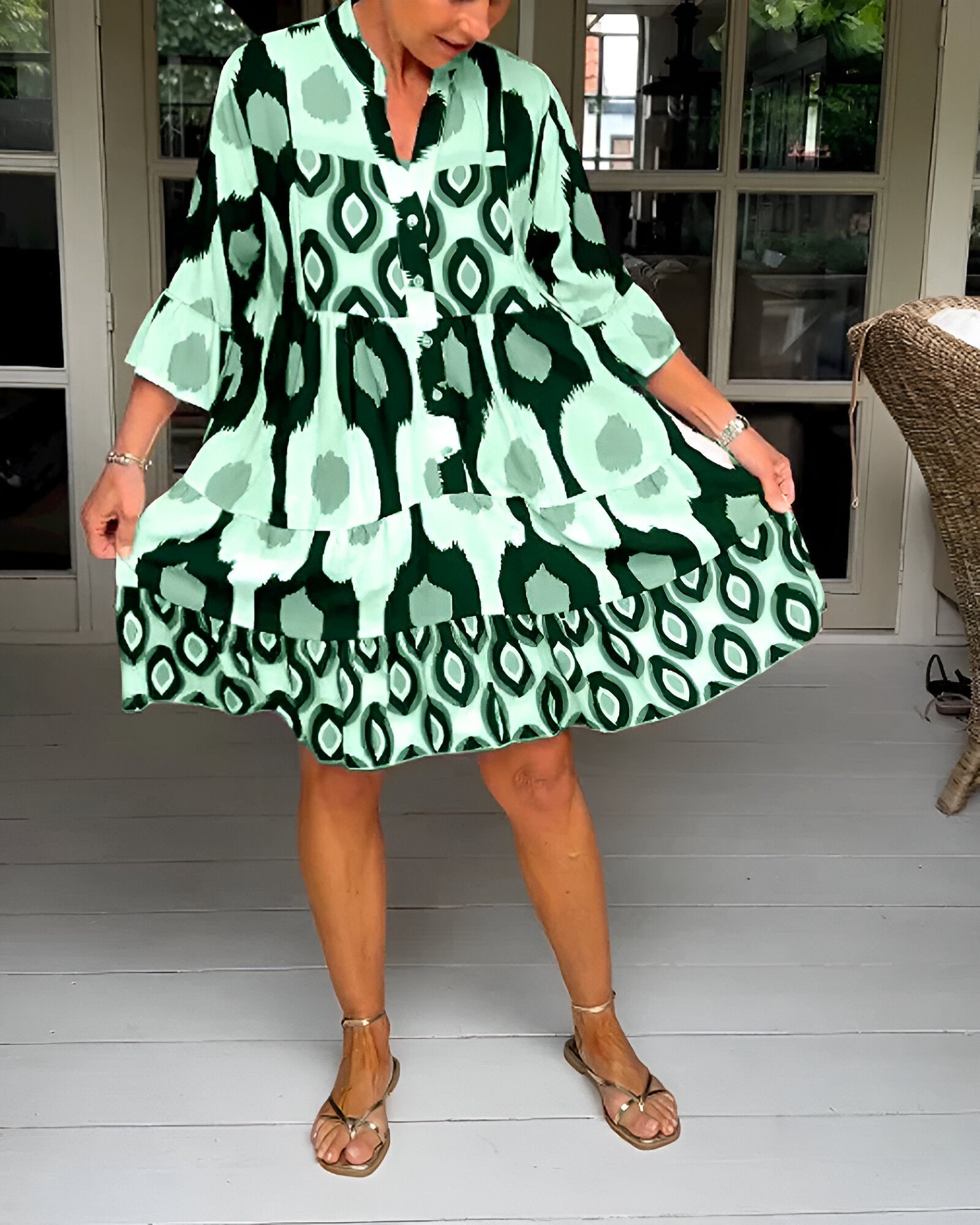 Mia | Midi Dress with Buttons