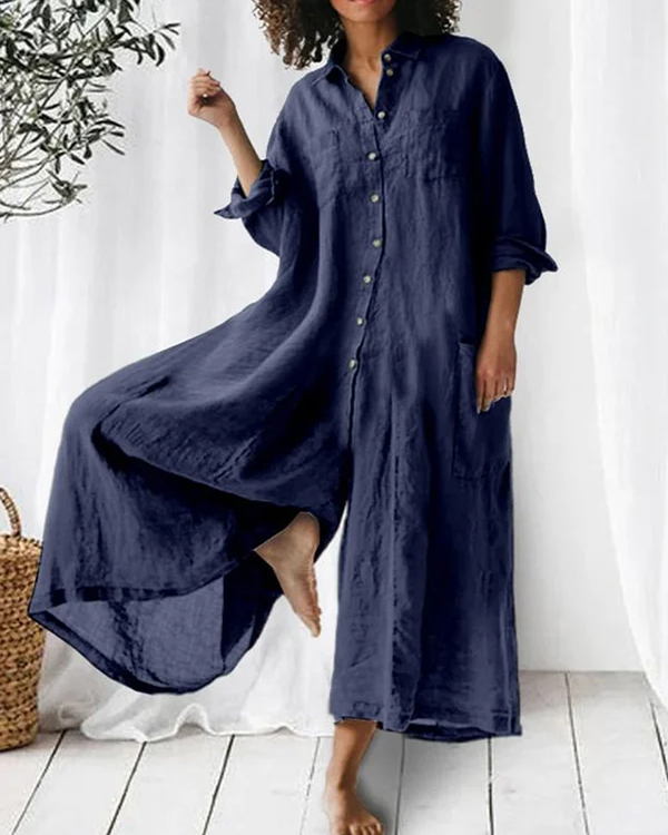 Lucille – Casual Linen Jumpsuit