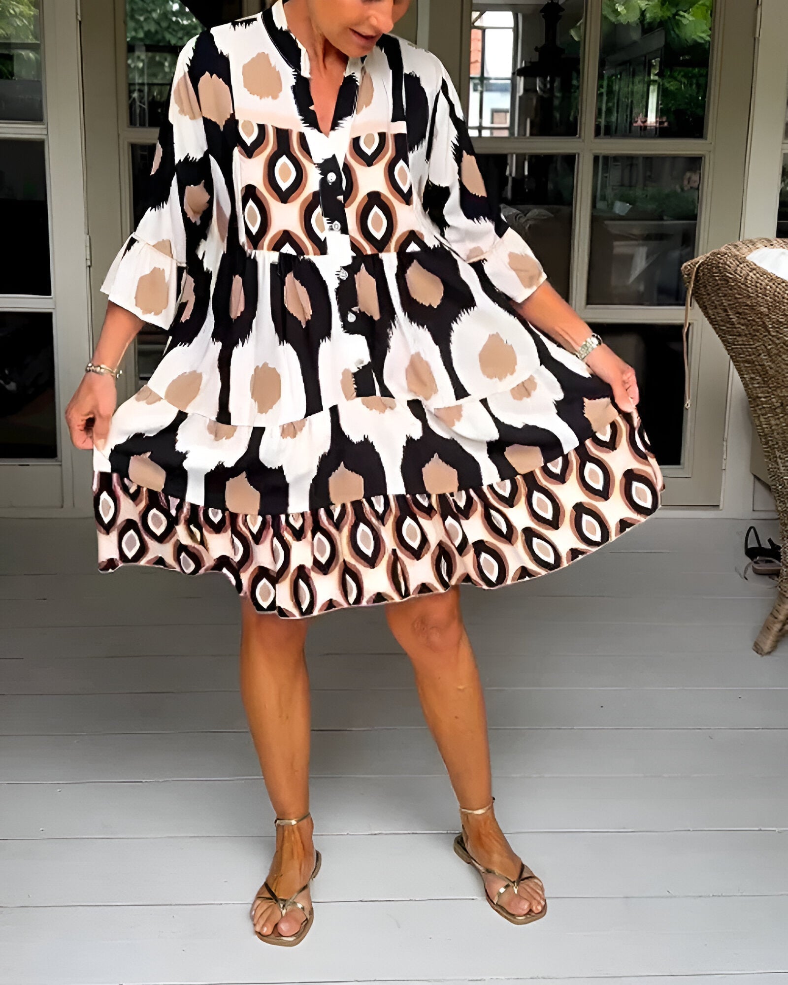 Mia | Midi Dress with Buttons