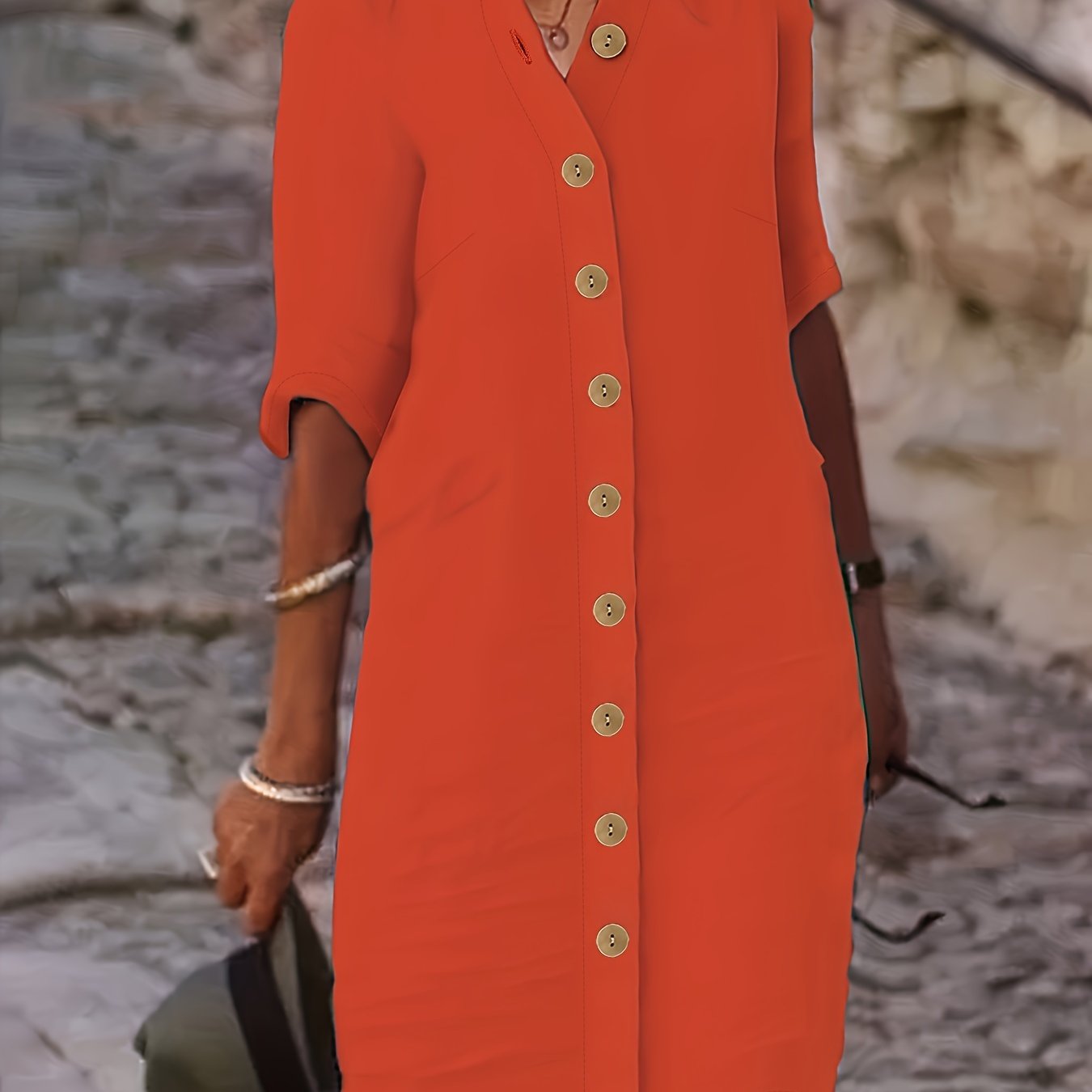 Isabella™ Button-Down Shirt Dress