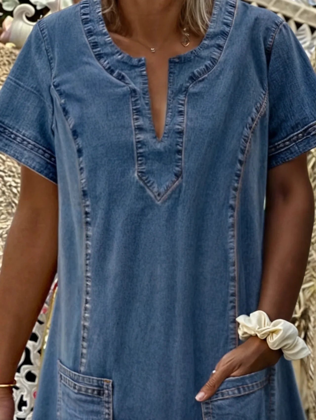 Isabella™ | Soft Denim Dress