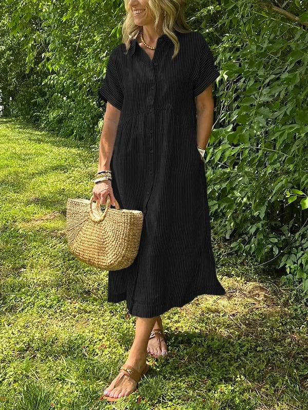 SASSY | ELEGANT STRIPED DRESS