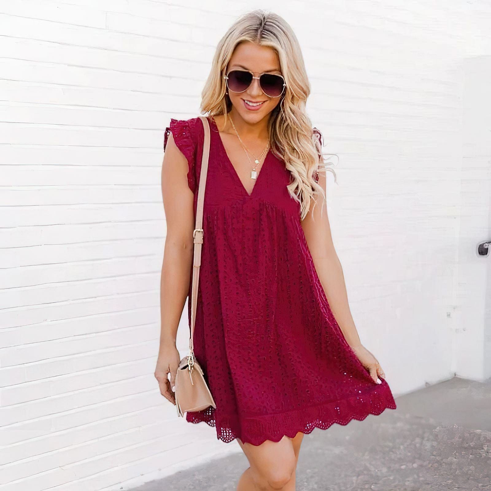 Jayda | Lightweight Cotton Holiday Dress