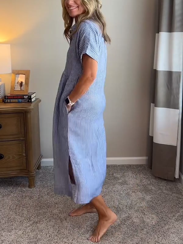 SASSY | ELEGANT STRIPED DRESS