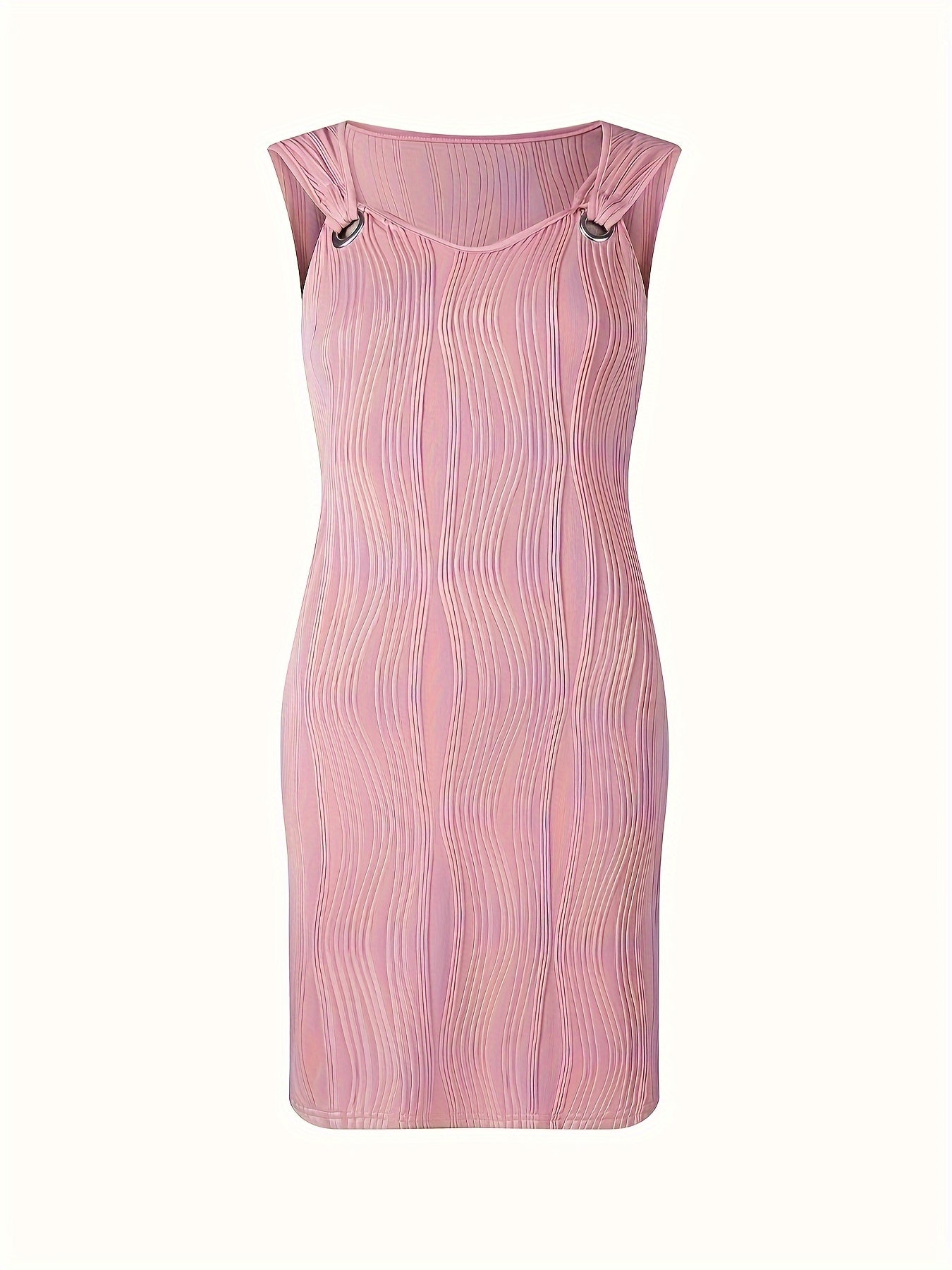 Isabella™ Textured Ring-Detail Dress