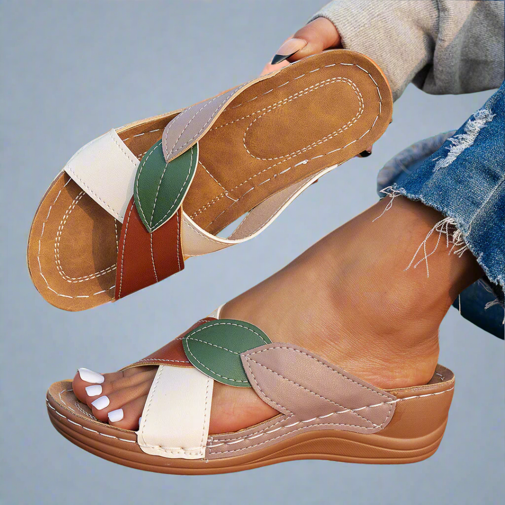 Nina | Handmade Wedge Sandals from Premium Material