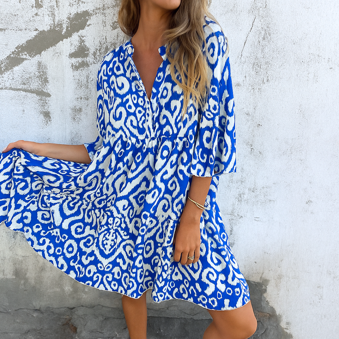 Margriet™ | Elegant dress with V-neck