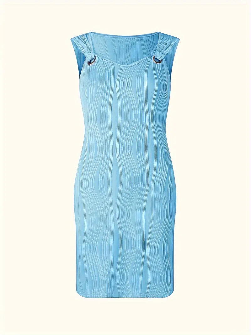 Isabella™ Textured Ring-Detail Dress