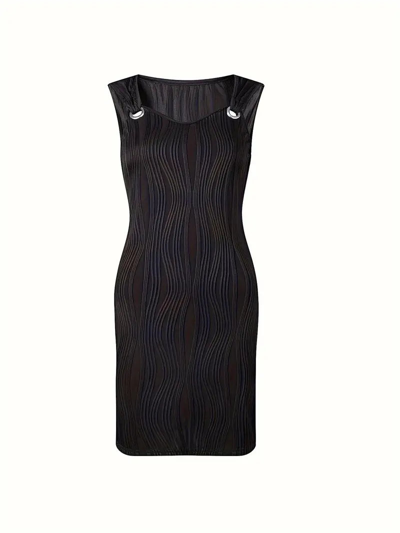 Isabella™ Textured Ring-Detail Dress