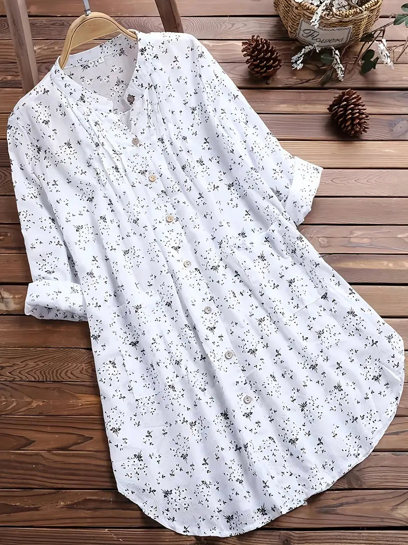 Isabella™ Floral Button-Up Midi Dress