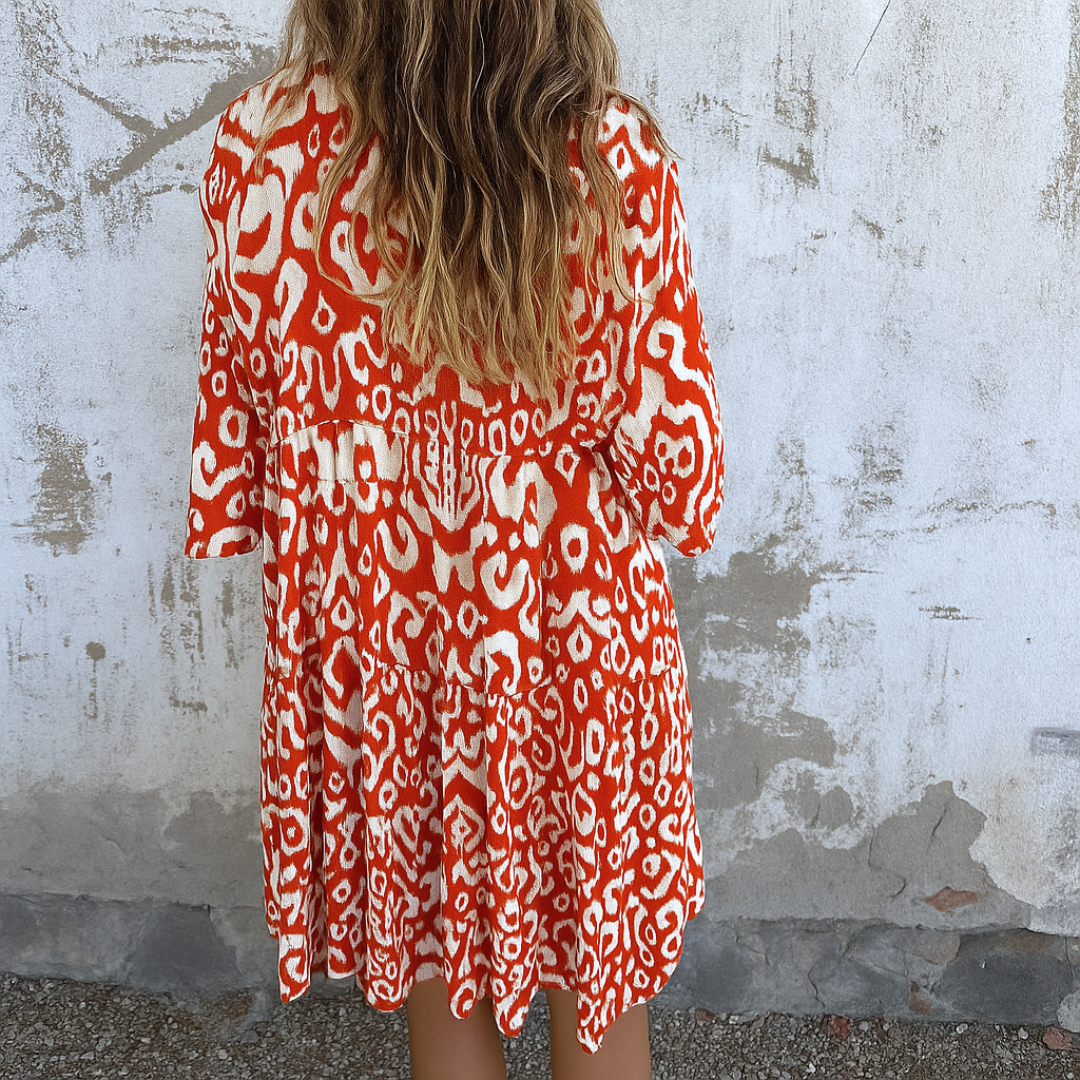 Margriet™ | Elegant dress with V-neck