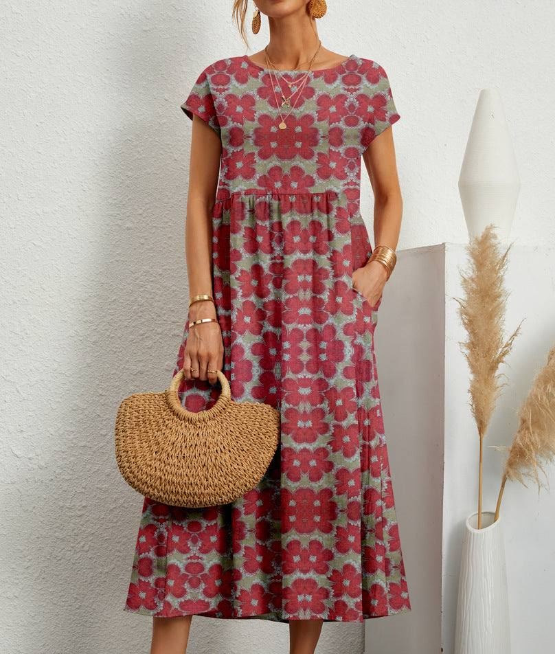 Isabella™ Floral Print Midi Dress