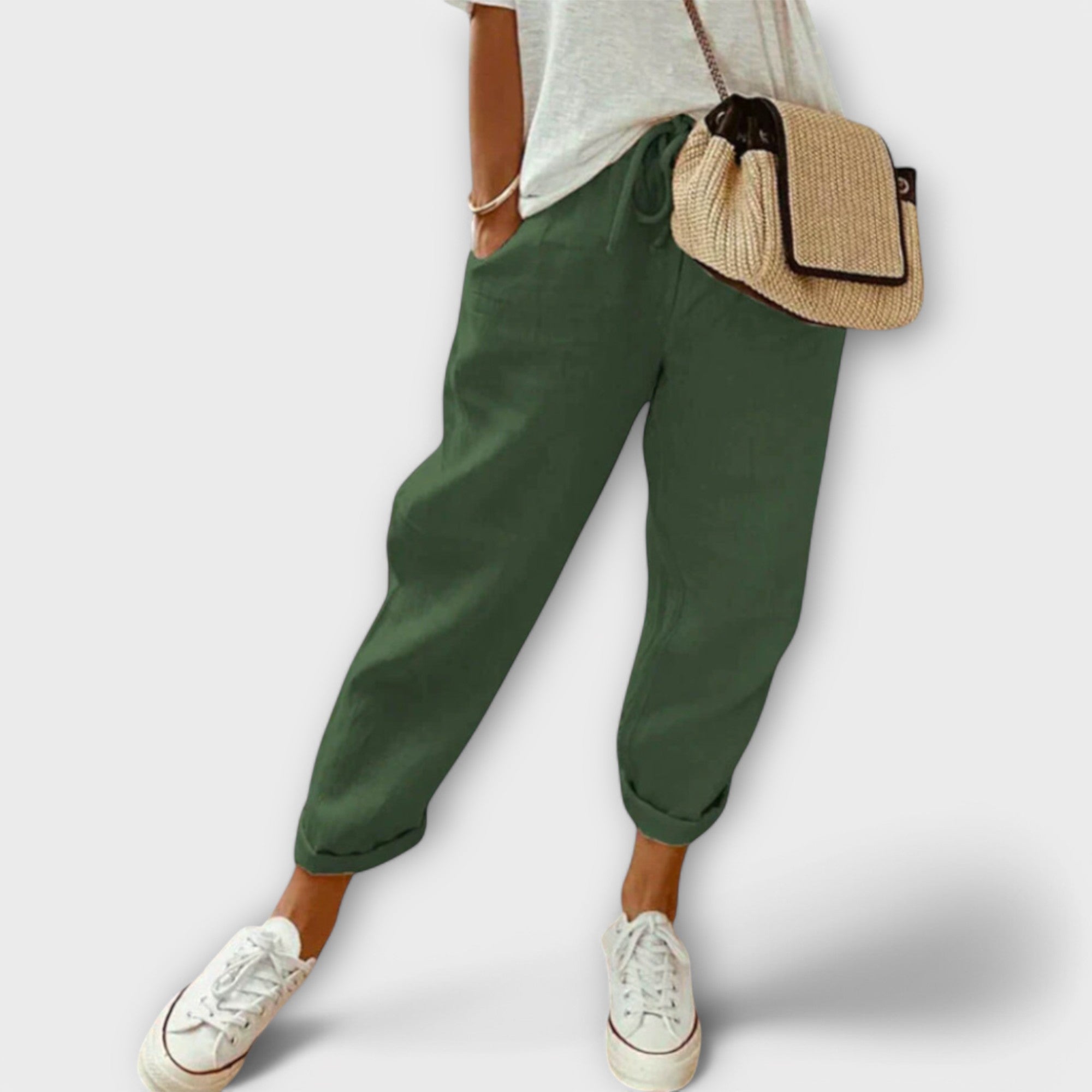 Bibi - Fashionable and Casual Linen Trousers