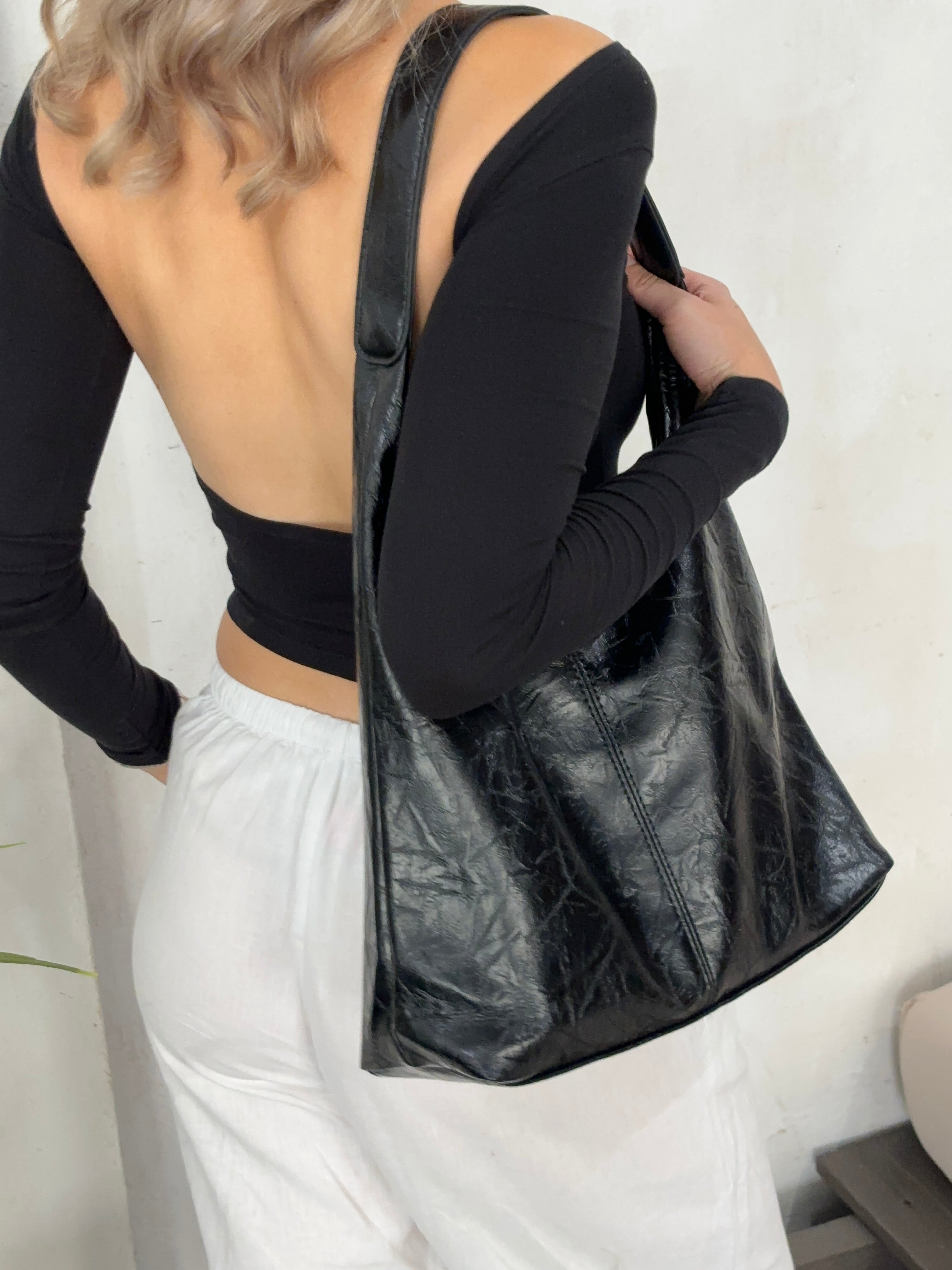 isabella™ Crimson Luxe Leather Satchel