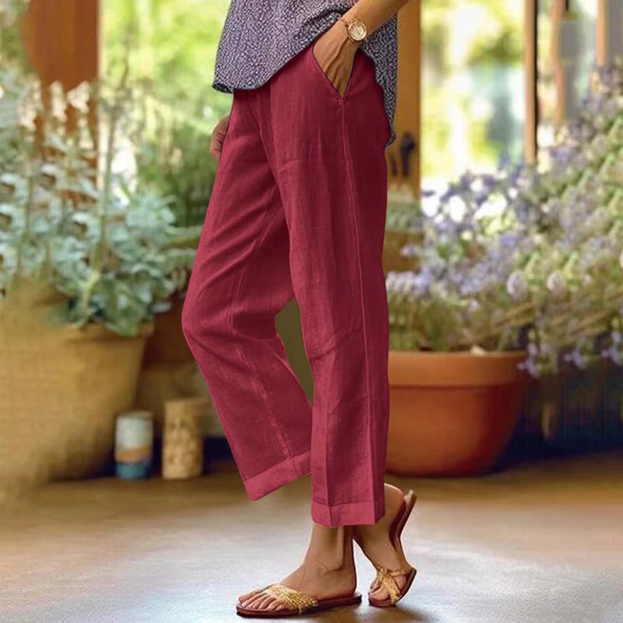 Rowella – Relaxed Straight-Leg Trousers