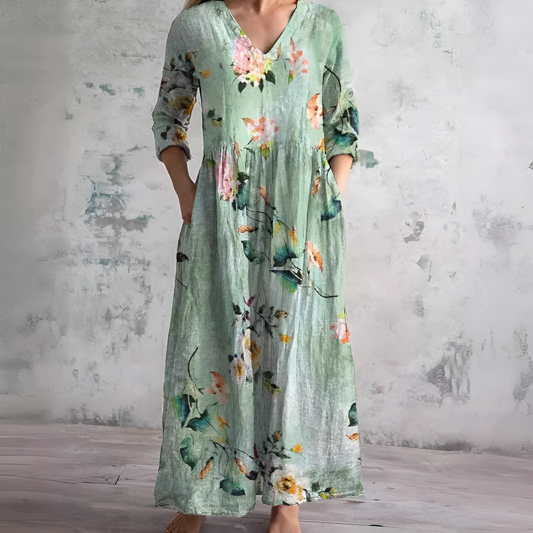 Isabella™ Floral Print Maxi Dress