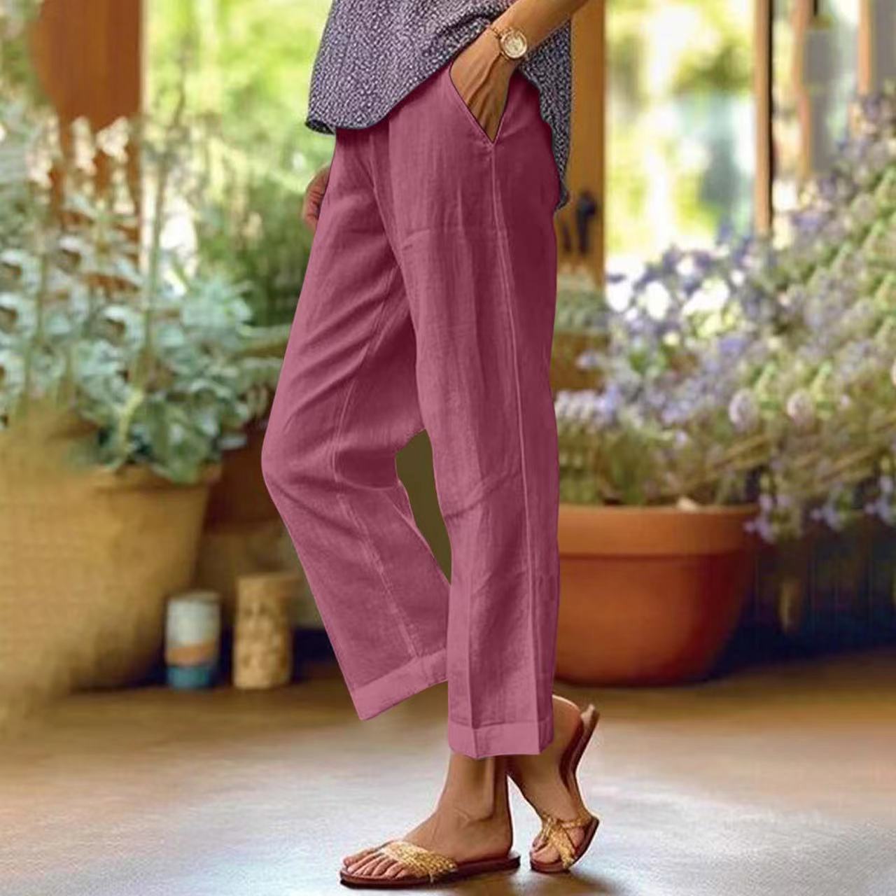 Rowella – Relaxed Straight-Leg Trousers