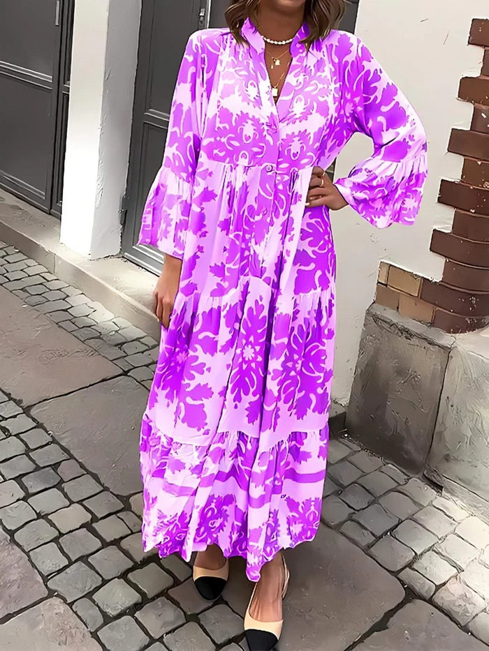 Avice – Tiered Boho Maxi Dress