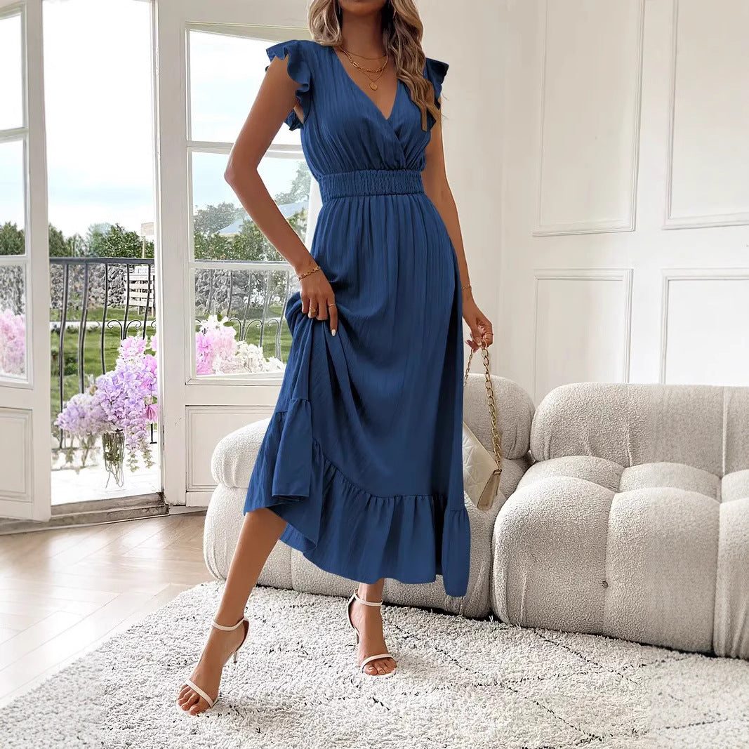 Isabella™ Ruffle Sleeve Smocked Midi Dress