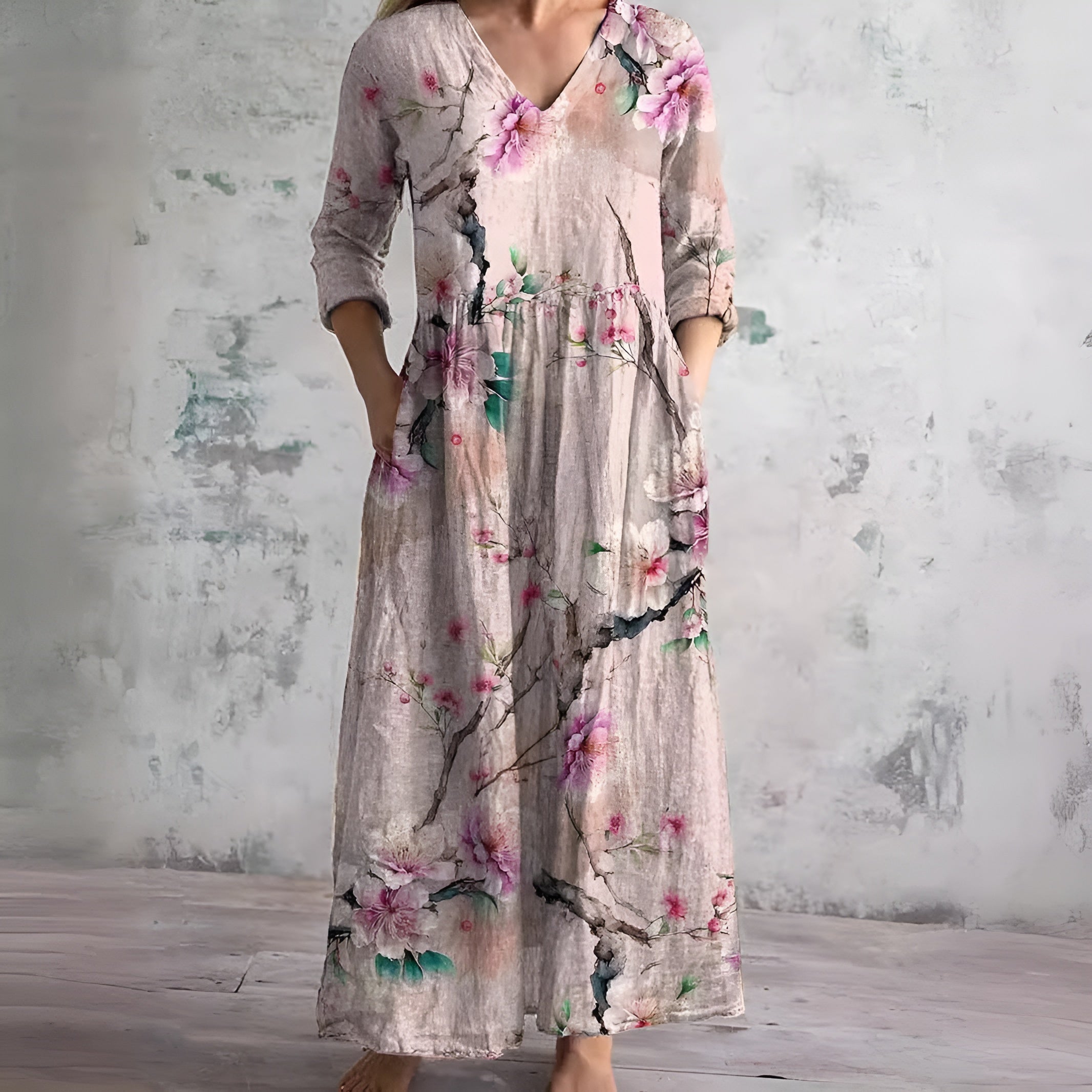 Isabella™ Floral Print Maxi Dress
