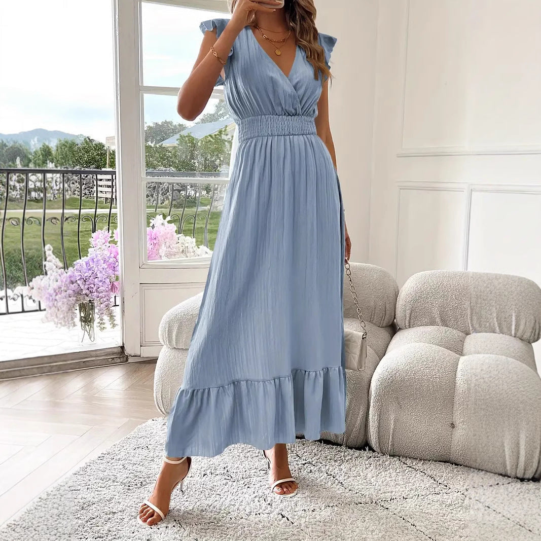Isabella™ Ruffle Sleeve Smocked Midi Dress