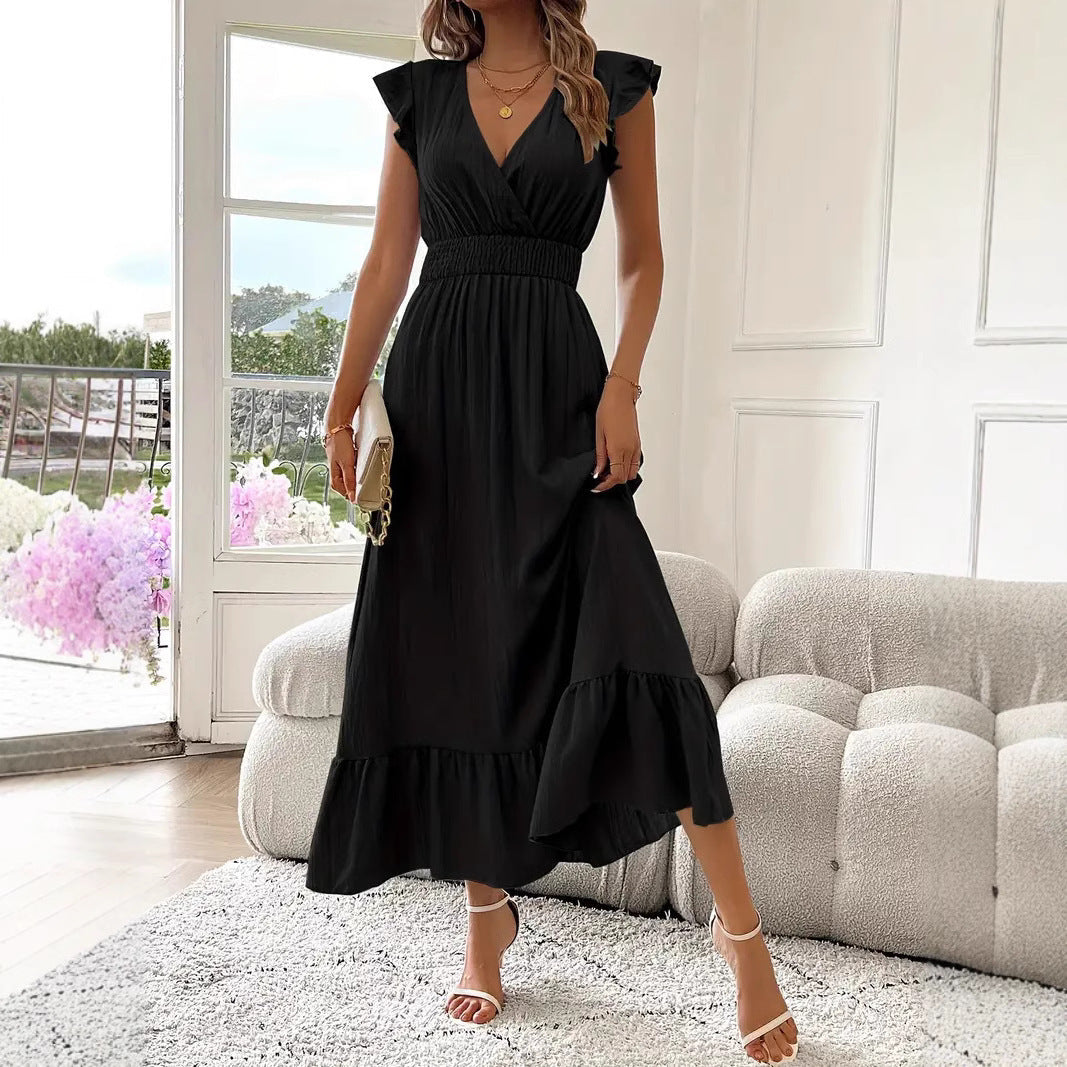 Isabella™ Ruffle Sleeve Smocked Midi Dress