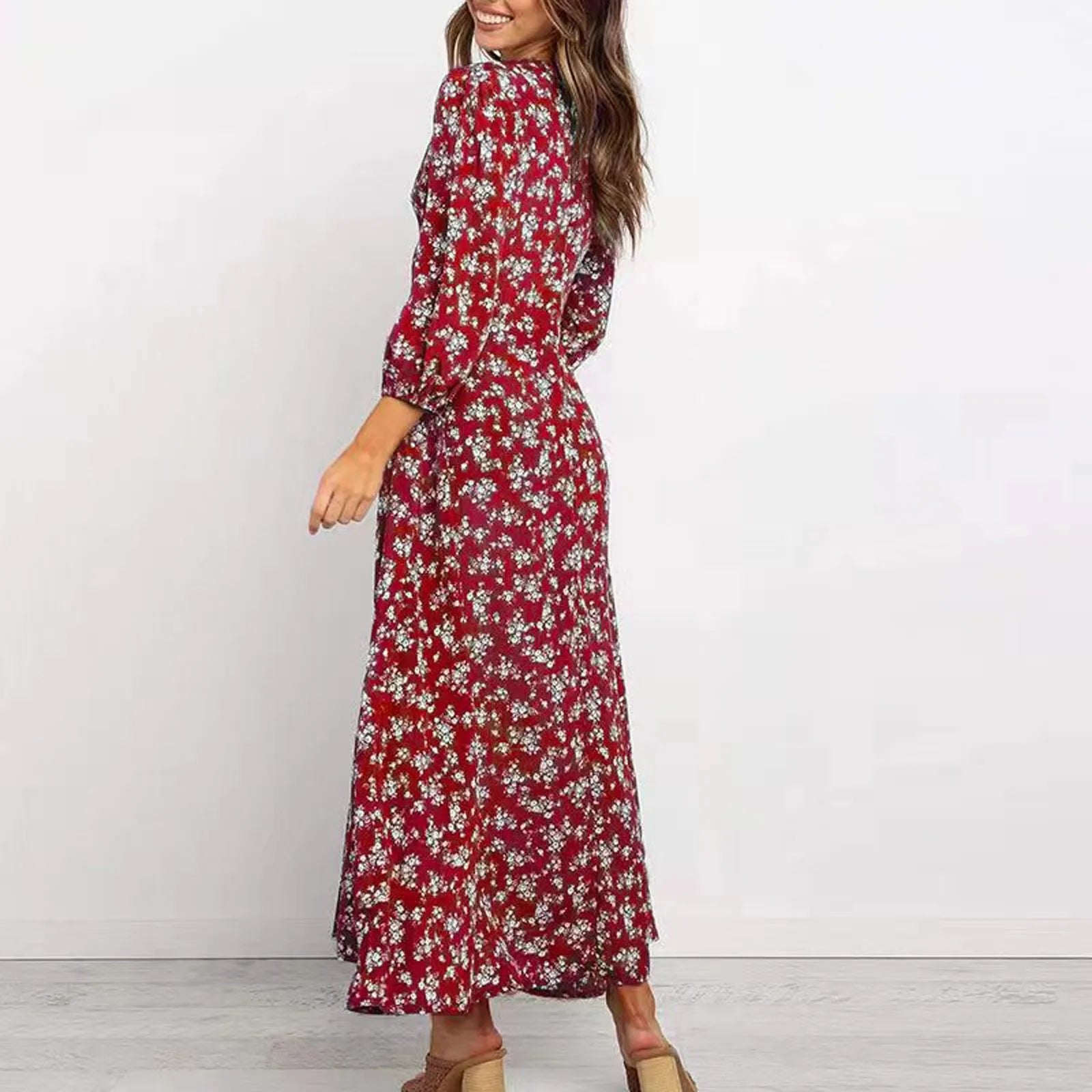Isabella™ - V-neck Floral Dress
