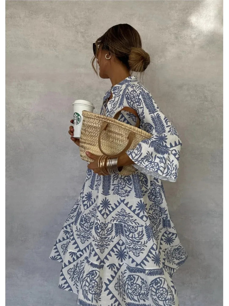 Wila – Relaxed Fit Printed Shirt Dress