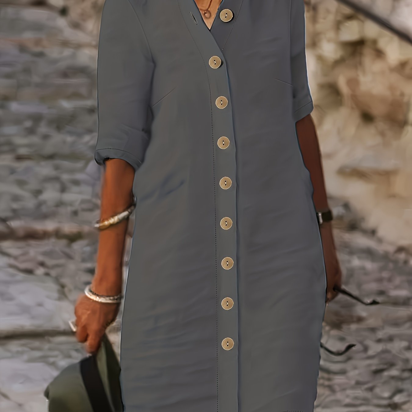 Isabella™ Button-Down Shirt Dress