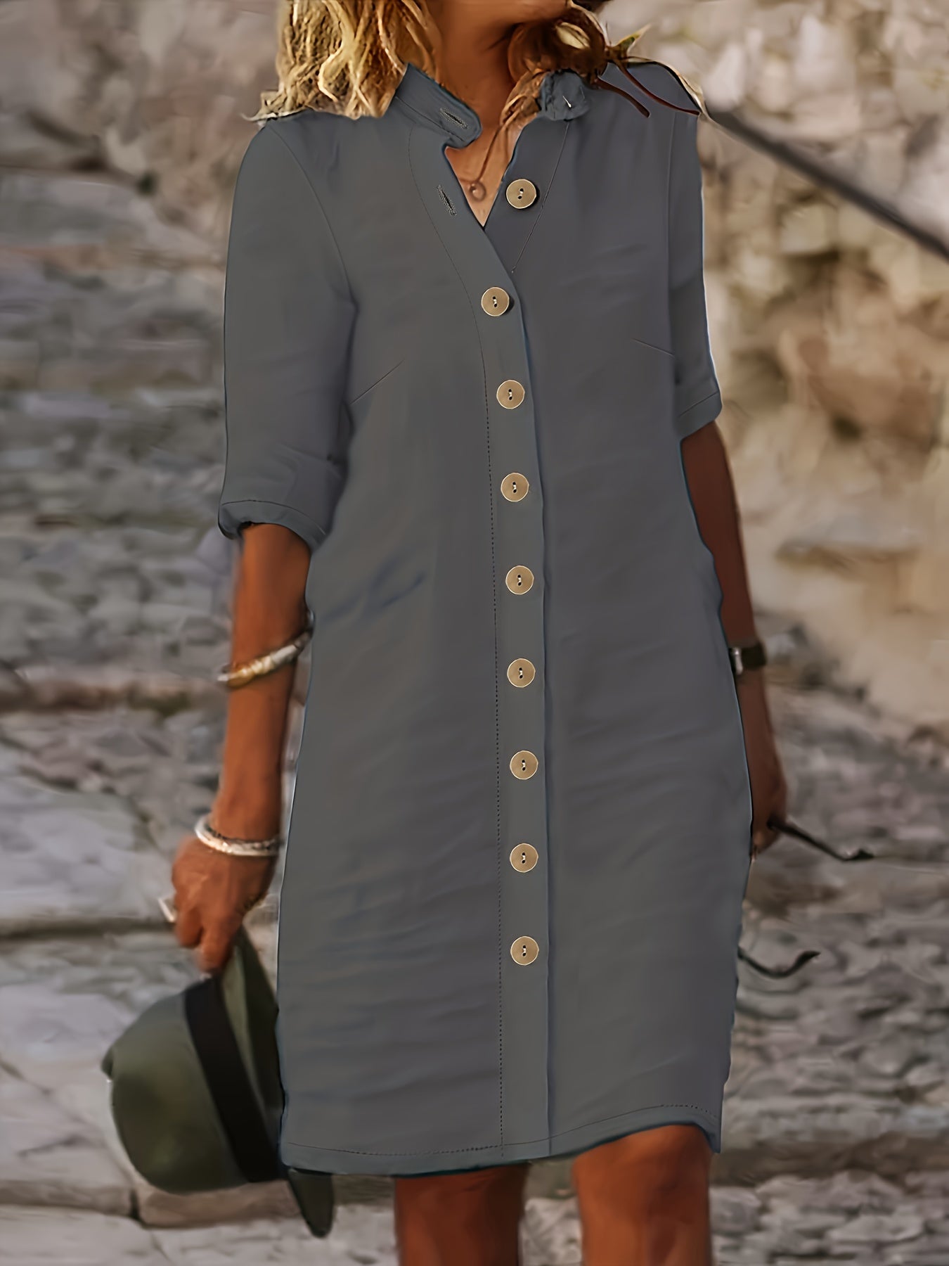Isabella™ Button-Down Shirt Dress