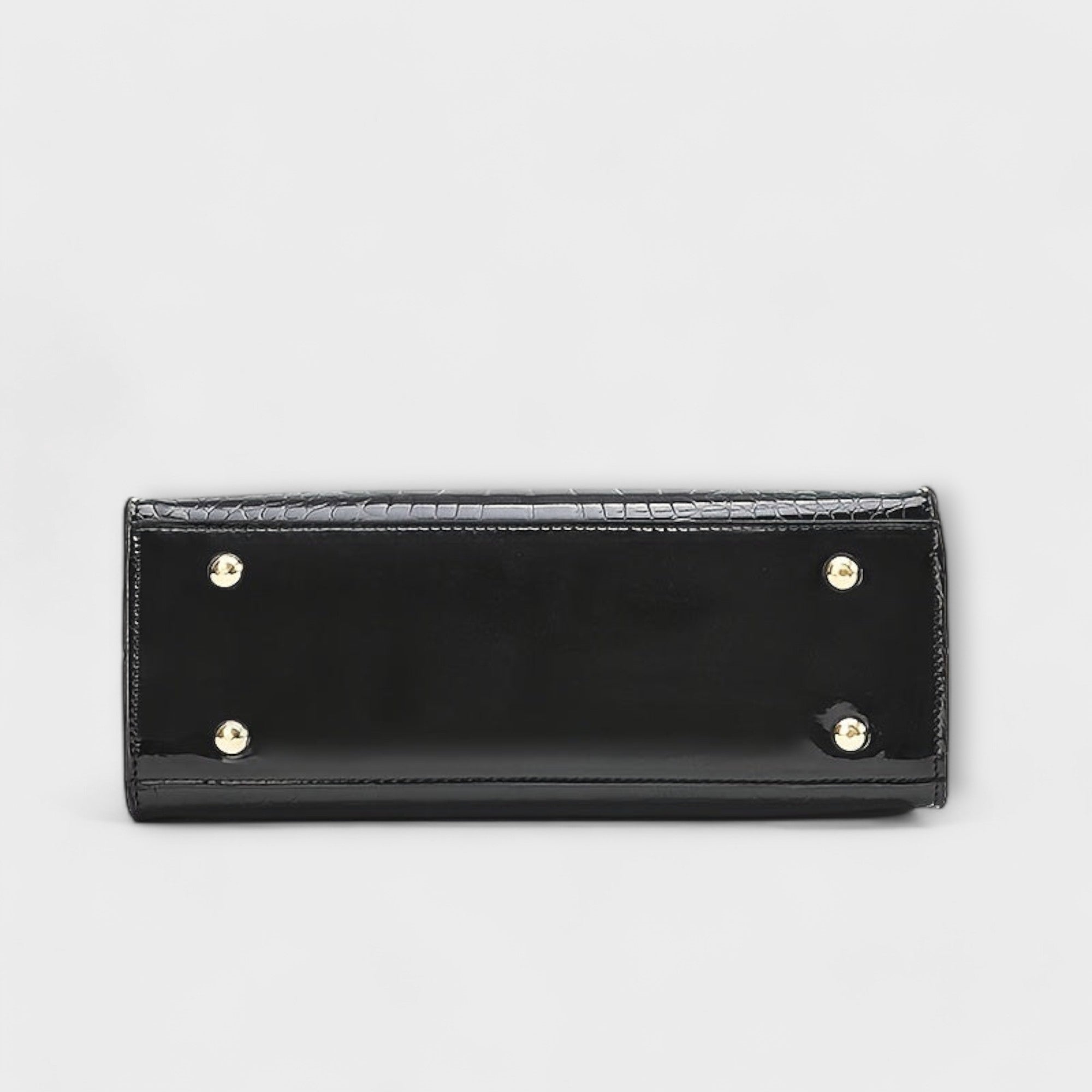 Aralune - Shiny crocodile print handbag
