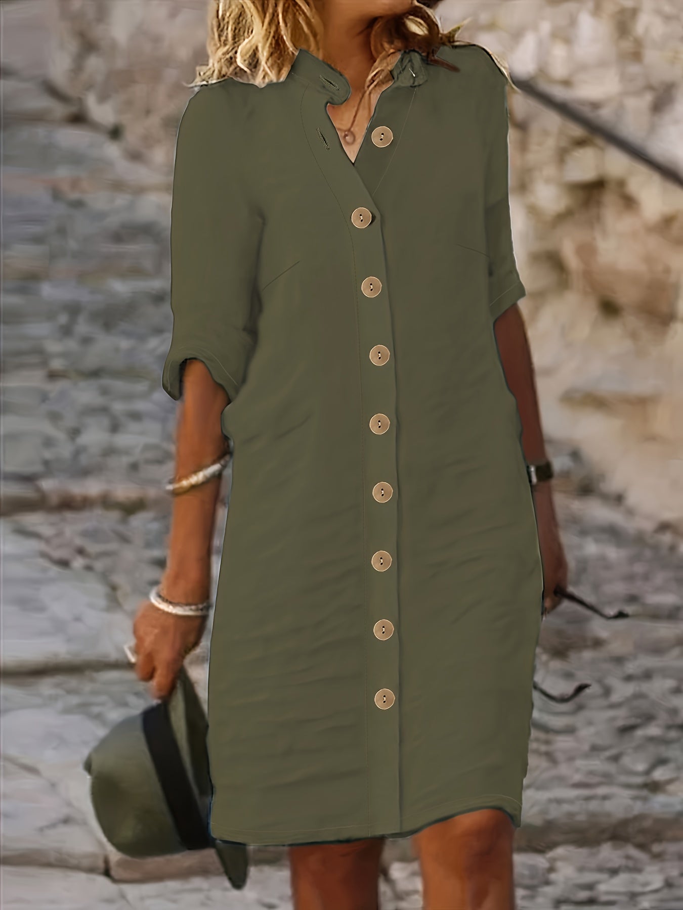 Isabella™ Button-Down Shirt Dress