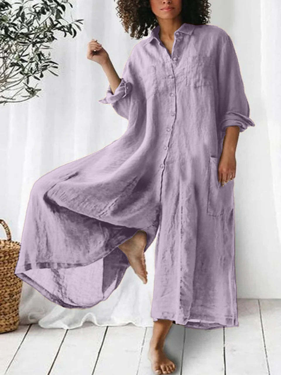 Lucille – Casual Linen Jumpsuit