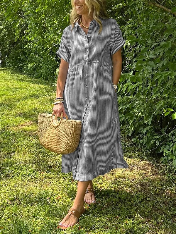 SASSY | ELEGANT STRIPED DRESS