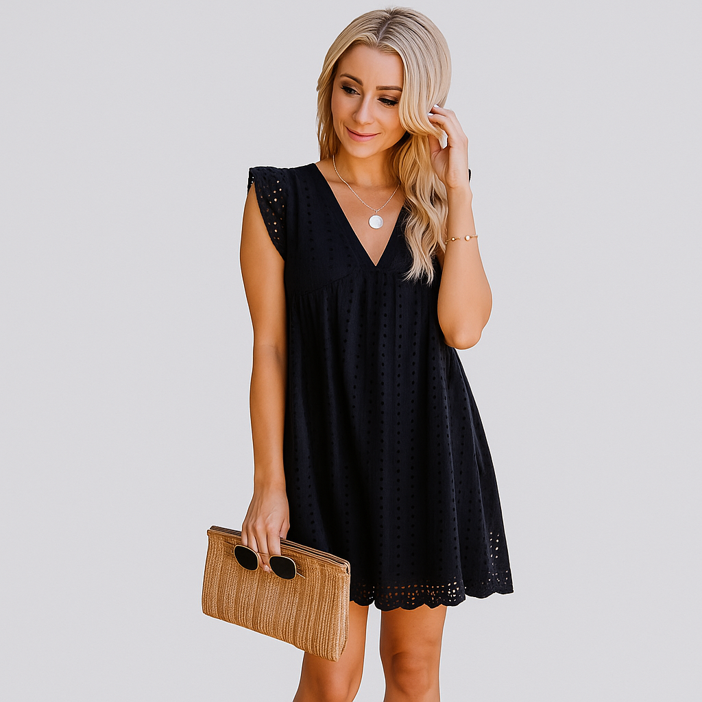 Jayda | Lightweight Cotton Holiday Dress