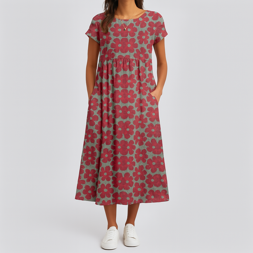 Isabella™ Floral Print Midi Dress