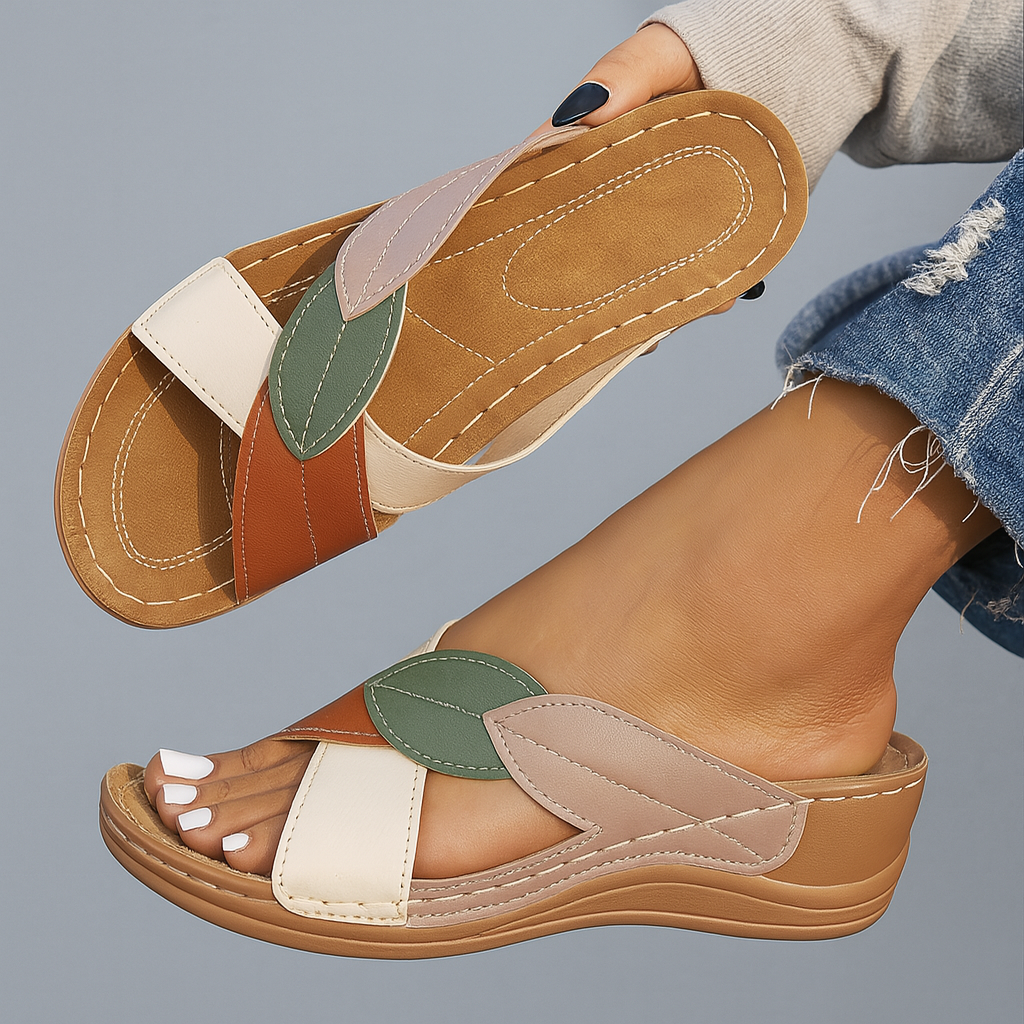 Nina | Handmade Wedge Sandals from Premium Material
