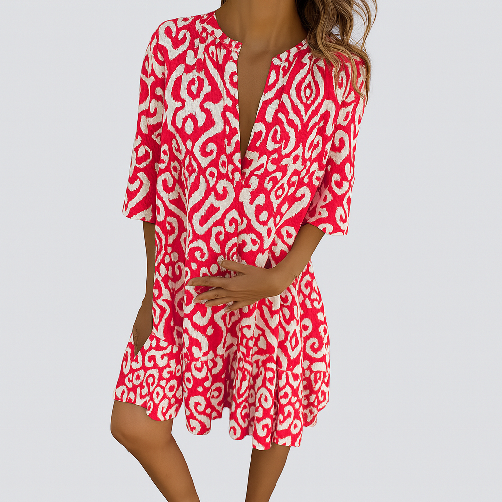 Margriet™ | Elegant dress with V-neck