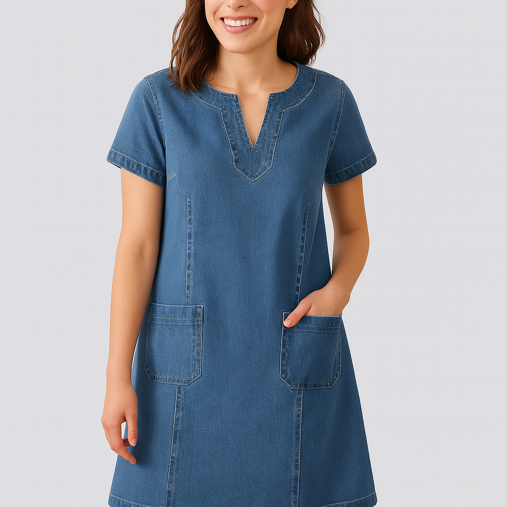 Isabella™ | Soft Denim Dress