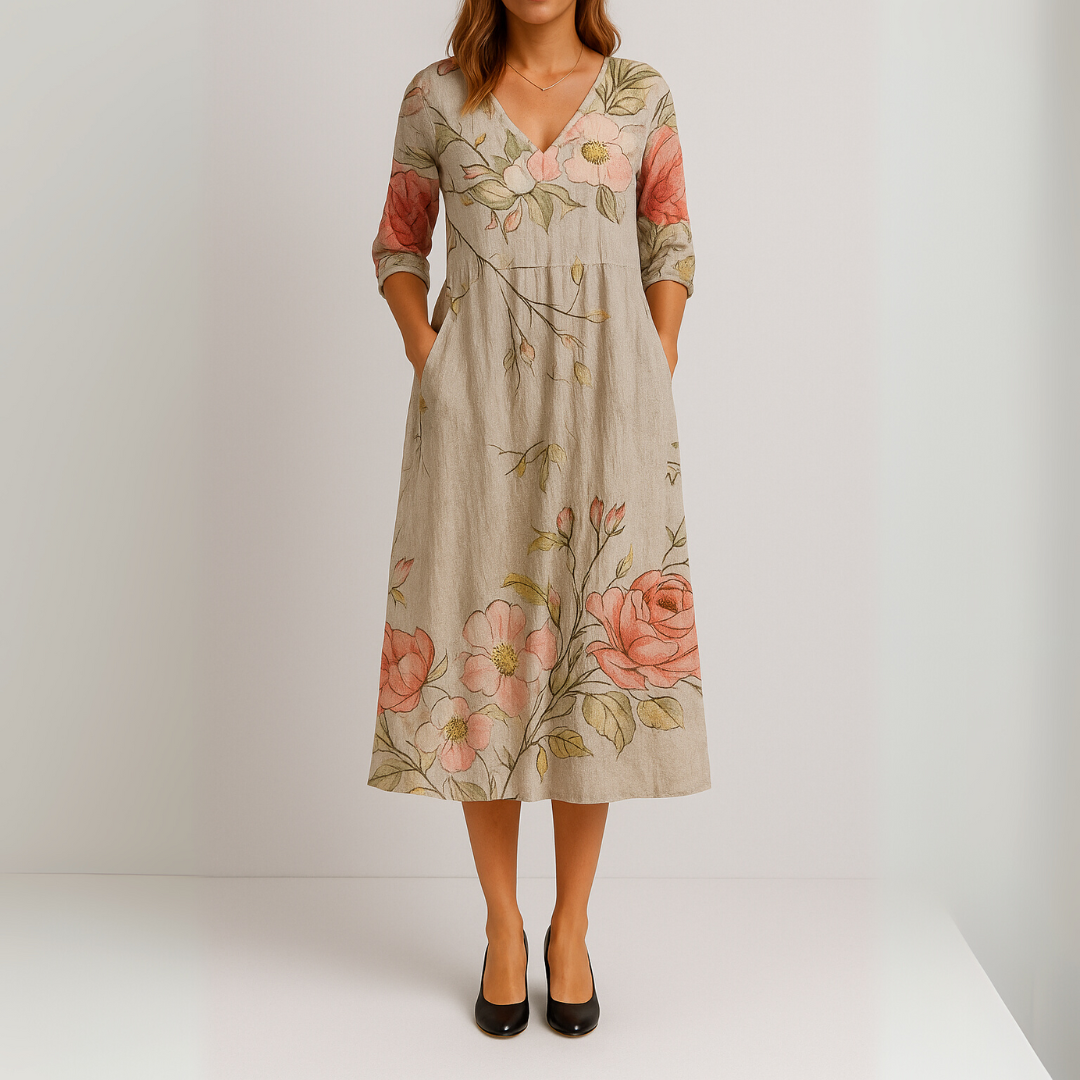 Isabella™ Floral Print Maxi Dress