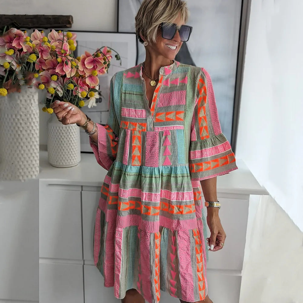Aureila – Tiered Boho Dress