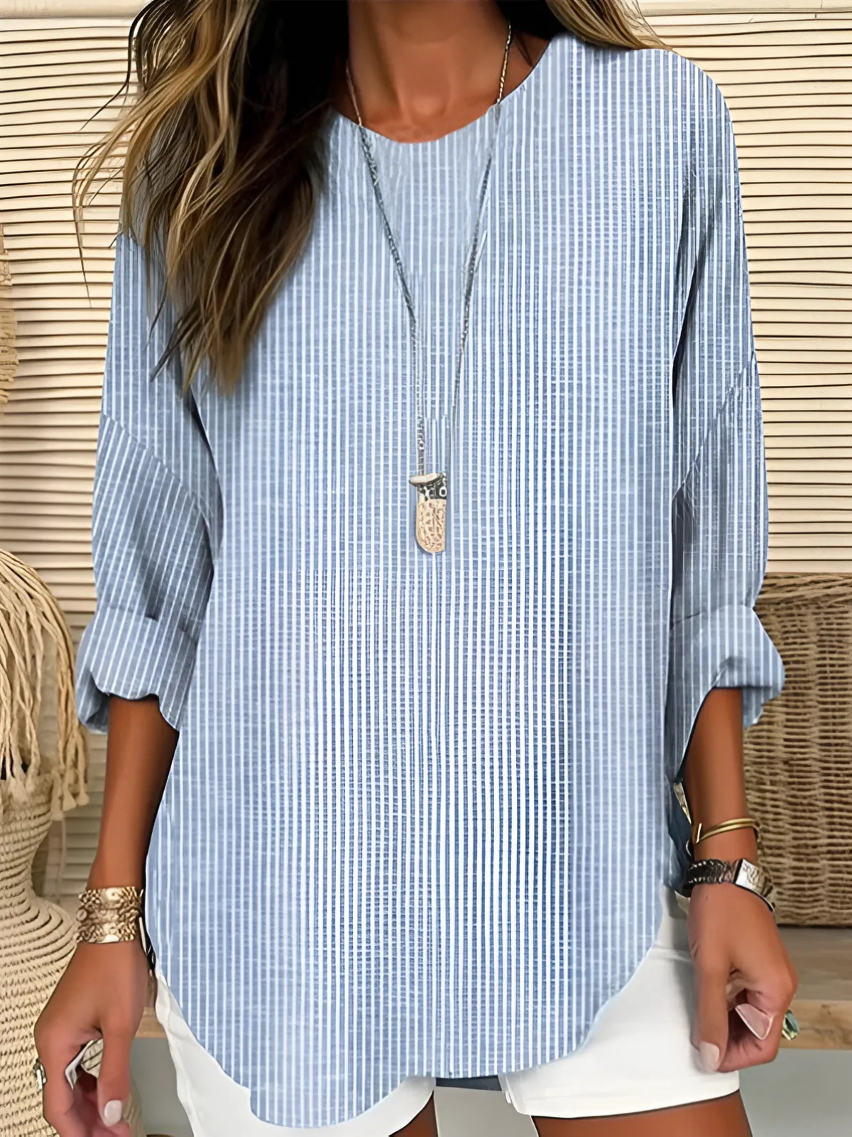 Lunara – Relaxed Striped Tunic Top