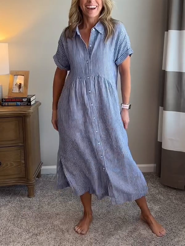 SASSY | ELEGANT STRIPED DRESS
